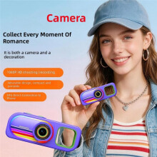 Pocket Thumb Camera 1080P High-Definition Photo and Video Camera for Students Travel Keychain Camera A