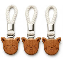 Cat Silhouette Wood Dishcloth Hanger, Decorative Storage Hook for Bathroom Hand Towels, Kitchen Linens, 15pcs,Towel Clip