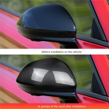 Rearview Mirror Cover Real Carbon Fiber Trim Sticker Side Mirror Cover for Charger 2 4 Door 2024-2026