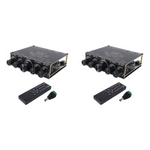 2Stück 2x60W+150W Subwoofer 5.3 Leistungsverstärkerplatine USB-Soundkarte 2.1-Kanal-Audio-Equalizer Klasse D Verstärkermodul A