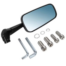 Motorcycle Side Mirror, Universal Handlebar Mount Rearview Mirrors with Mounting Hardware for Street Bikes