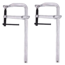 2 Piezas de Abrazadera F de Carpintería de Alta Resistencia de 60x120 mm - Abrazadera F Fija de Sujeción Rápida para Herramientas Industriales