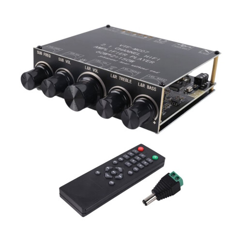 2pcs 2x60W+150W Subwoofer  5.3 Power Amplifier Board USB Sound Card 2.1 Channel Equalizer Class D Amp Module A 1