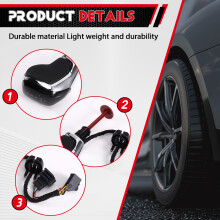 Universele Elektronische Versnellingspookknop met Display voor B8 7 MQB Auto-Accessoires Wit
