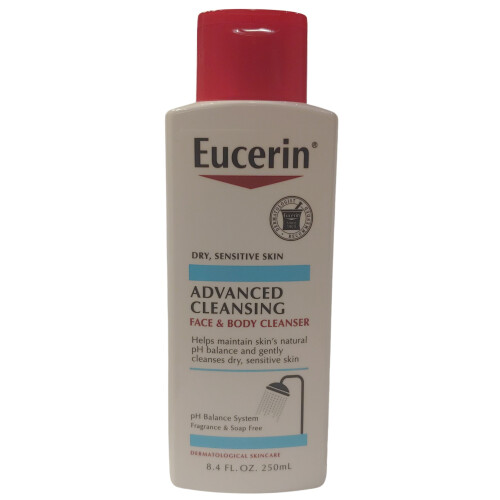 Eucerin Advanced Cleansing Gesichts- und Körperreiniger, 8,4 FL OZ (250 ml)