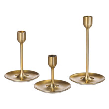 IKEA FULLTALIG Candlestick Set of 3 Brass