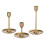 IKEA FULLTALIG Candlestick Set of 3 Brass 1