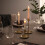 IKEA FULLTALIG Candlestick Set of 3 Brass 5