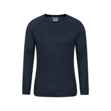 (XS, Blue) Mountain Warehouse Mens Talus Round Neck Long-Sleeved Thermal Top