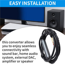 USB to Optical Audio Adapter, USB A to SPDIF Sound Card Optical Output for Windows for for PS5 Laptop Computer