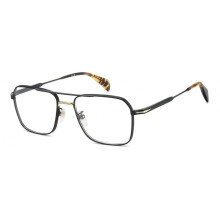 Óculos de grau - DAVID BECKHAM - DB 1248 - Metal - Preto e dourado - Homem 55/18/139.8