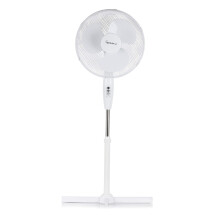 Signature 16” 3 Speed Pedestal Fan with Oscillation, Adjustable Height and Tilt, 45W, White, S40011