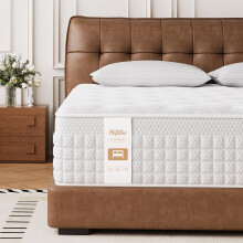 Small Double Mattress,4FT Mattress Orthopaedic Medium-Firm,11.02 Inch Foam and Pocket Springs Rolled & Compressed,Comfort-Pressure Relief for Supporti