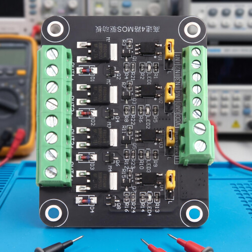 High-Speed 4-Channel N-Channel MOSFET Module Optocoupler Isolated Signal Amplification Control Board 5V