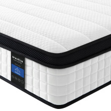 Inofia Mattress Single Bed, 10.6 Inch Hybrid Mattress with Medium Firm Feel