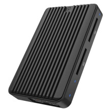 SSD-behuizing M.2 - ICY BOX - IB-CR602M-C31 - USB 3.2 Gen 2 - SD-kaartlezer 4.0 - Zwart aluminium