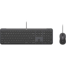 Conjunto de Teclado e Mouse - LOGITECH - Signature Slim MK620 - USB - Membranas - Cinza