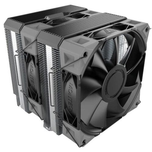 Zwarte processor koellichaam - MONTECH - NX600 - Ventilator 120 mm - 800–2000 t/min - 34,17 dB