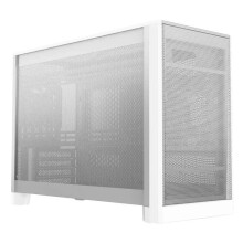 Mini-toren behuizing - MONTECH - TEN Wit - Staal & gehard glas - Compatibel met mATX/mini-ITX - Zijpaneel van glas