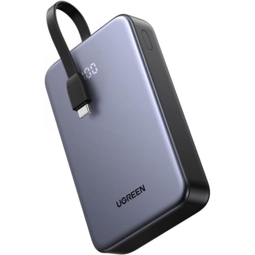 Batterie externe - UGREEN - 20000mAh - Câble USB-C intégré - PD 22,5W - QC 3.0