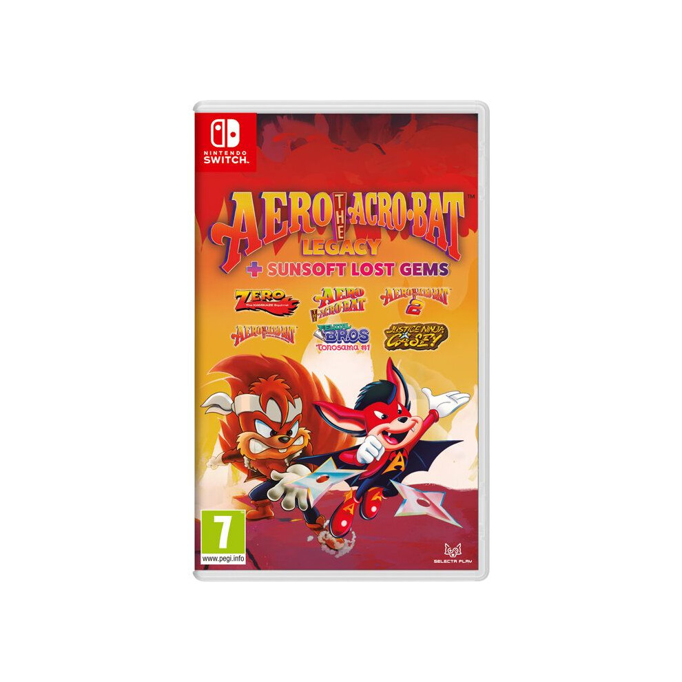AERO THE ACRO-BAT LEGACY+SUNSOFT LOST GEMS SWITCH EURO NEW (GAME IN ENGLISH) - Bild 4