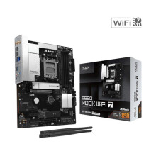 Placa base ATX Wi‑Fi 7 - ASROCK - B850 Rock WiFi 7 - Socket AM5 - Chipset AMD B850 - DDR5 hasta 256 Go (8000 OC)