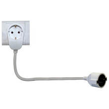 Prolunga presa elettrica - REV - Prolunga che non occupa la tua presa - Bianco - Interno - 3500 w