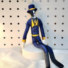 (Ticket inspector)The Freak Circus Mouse Peluche Personaggio Pierrot Arlecchino Giullare Biglietto Doctor Taker
