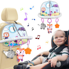 HOTUT Baby Car Seat Toy, Car Seat Activity Toy for 6-12 Months, Baby Travel Toys for Car, Pram Toys