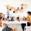 PRETYZOOM Mini Witch Hat and Broom Set Halloween Decorations 2
