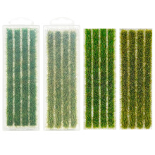 Woohome 2 Boxes Static Rice Field Grass Model Rice Field Scene Railway Artificial Grass for DIY Model Railroad Scenery Artificial Grass Miniature War