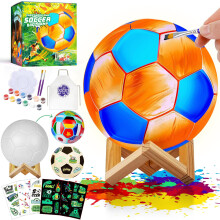 Paint Your Own Football Lamp Kit, Football Gifts for Boys, Kids Craft Kits