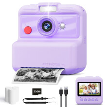 CAMCLID Kids Camera Instant Print, 3.0'' Screen 48MP Kids Digital Camera