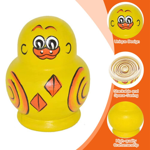 Duck Russian Nesting Doll, 10PCS Russian Nesting Dolls, Yellow Duck Russians Dolls 1