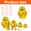 Duck Russian Nesting Doll, 10PCS Russian Nesting Dolls, Yellow Duck Russians Dolls 3