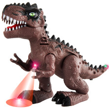 TOEY PLAY T-Rex Dinosaur Toys with Walking, Sounds and Lights for 3+ Kids