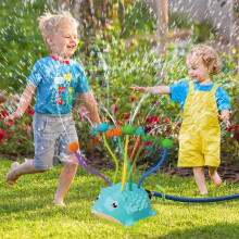 2-in-1 Water Sprinkler Toys for Kids and Aldult,Outdoor Garden Lawn Watering Toys with Water Tentacles,Attaches to Garden Hose,Summer Spray Water Fun