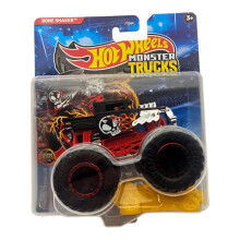 Hot Wheels Monster Trucks Bone Shaker, Die-Cast Vehicle, Black and Red