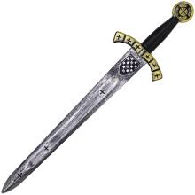 61cm Knight Toy Sword, Plastic Roman Medieval Crusader Sword Warrior Costume Accessories for Halloween Cosplay