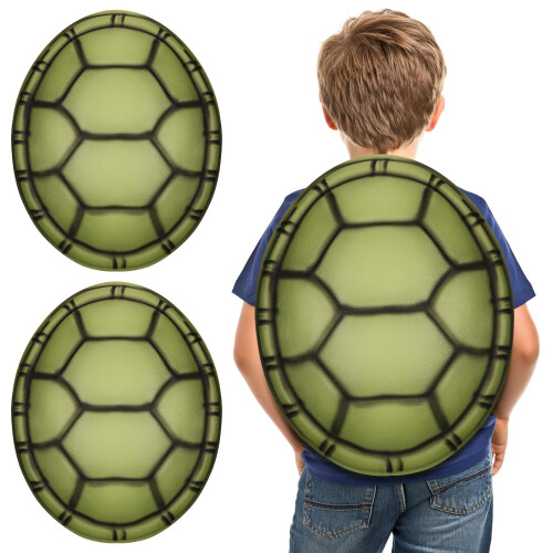 Alipis Turtle Shell Backpack: 2PCS Novelty EVA Tortoise Shell Props with Elastic Band
