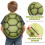 Alipis Turtle Shell Backpack: 2PCS Novelty EVA Tortoise Shell Props with Elastic Band 6