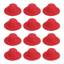 PATIKIL Mini Formal Hats, Miniature Doll Hats Mini Top Hat for Crafts Hair Accessories Decorate Doll Snowman