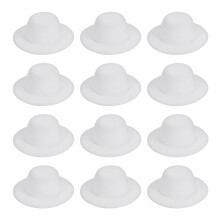 PATIKIL Mini Formal Hats, Miniature Doll Hats Mini Top Hat for Crafts Hair Accessories Decorate Doll Snowman