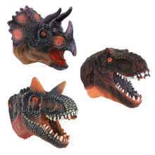 Funny Dinosaur Hand Puppets Dino Toys for Men Women 3D Realistic Dinosaur Tyrannosaurus Triceratops Pterosaur Head Hand Puppets with Movable Open