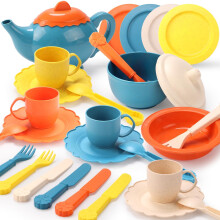 Afternoon Tea Party Playset Toys, Play Kitchen Accessories, Pretend Play Kids Kitchen Toys for Boys Girls 3+ Year Old