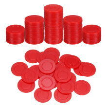 sourcing map 100Pcs 1.5 Inch Plastic Poker Chips, Mini Bingo Chips Learning Counters Counting Counters Disks Markers Opaque Game Tokens for Game Play