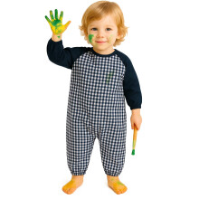 Kids Waterproof Full Body Art Smock | Toddler Jumpsuit Painting Apron with Pockets | Protective Play Overall for Messy Play & Crafts
