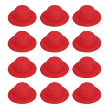 PATIKIL Mini Formal Hats, Miniature Doll Hats Mini Top Hat for Crafts Hair Accessories Decorate Doll Snowman