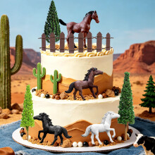Horse Cake Topper Decorations Rodeo Western Themed Party Decorations
