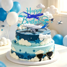 Airplane Cake Topper Airplane Themed Party Decorations Supplies